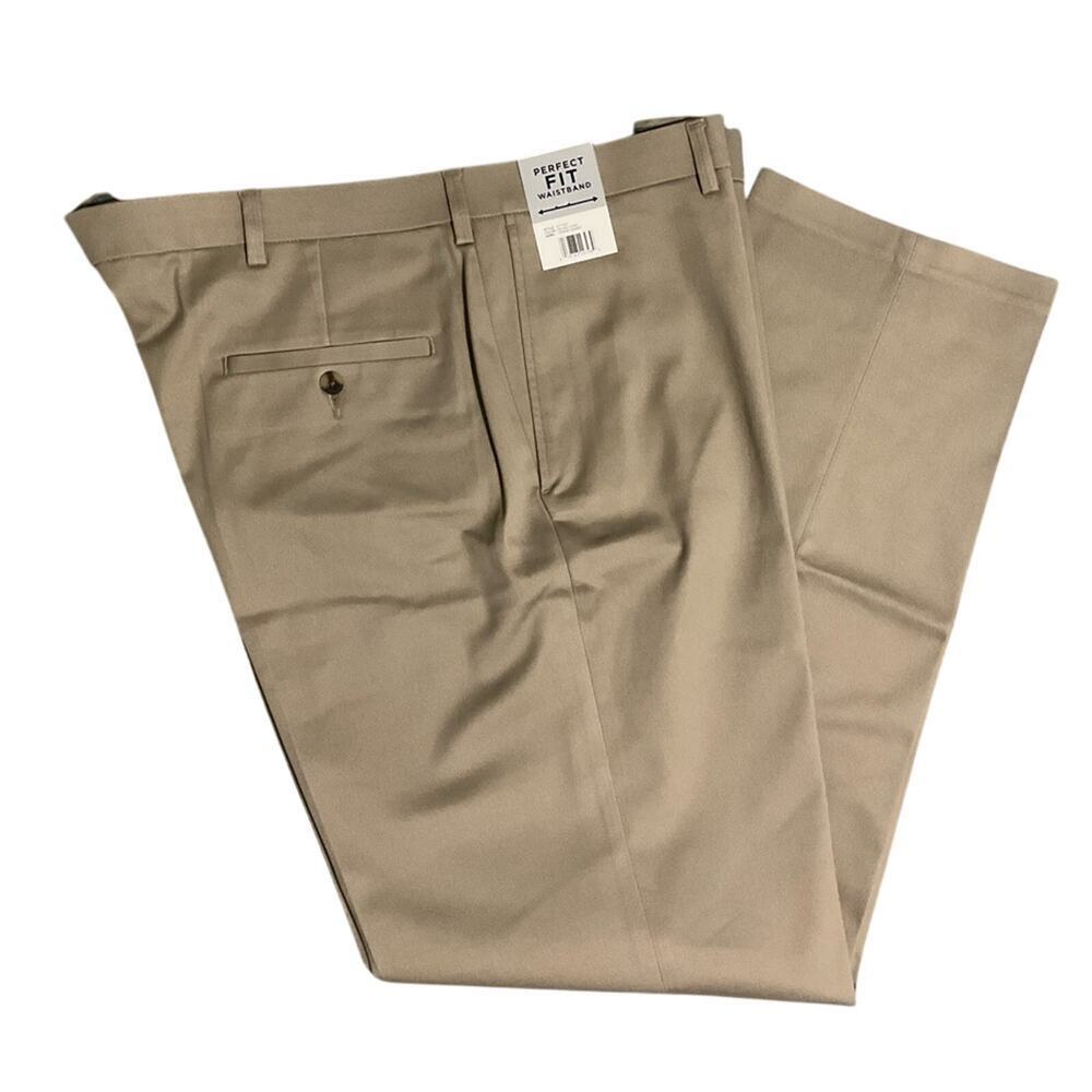 Haggar Men’s Perfect Fit Waistband Premium Non Iron Pant 40 X 32 NWT